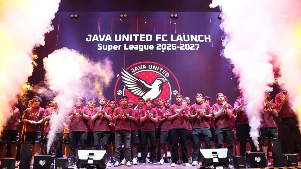 Squad Java United dipamerkan saat launching di Semarang, Rabu (26/8/2026) 