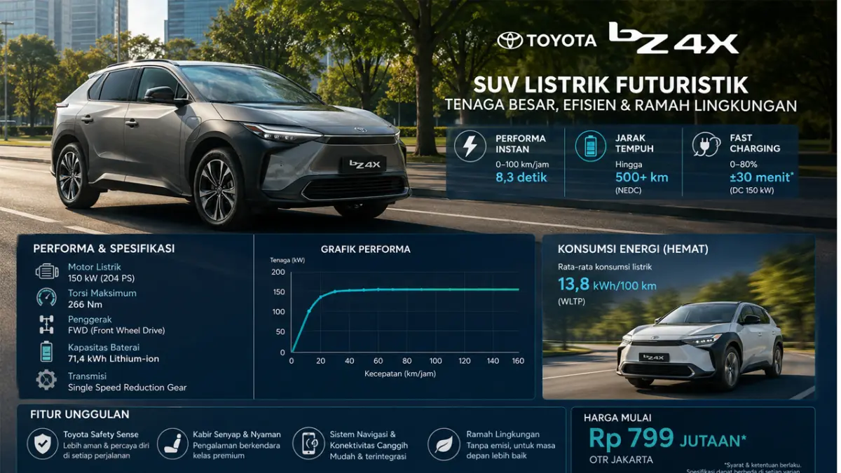 harga Toyota bZ4X terbaru
