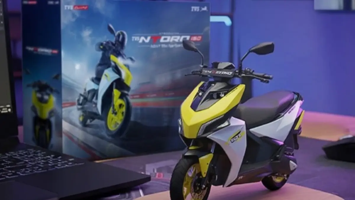 Ilustrasi: TVS Motor resmi meluncurkan produk motor skutik yang bermain di kelas 150cc yakni TVS Ntorq 150. (ist)
