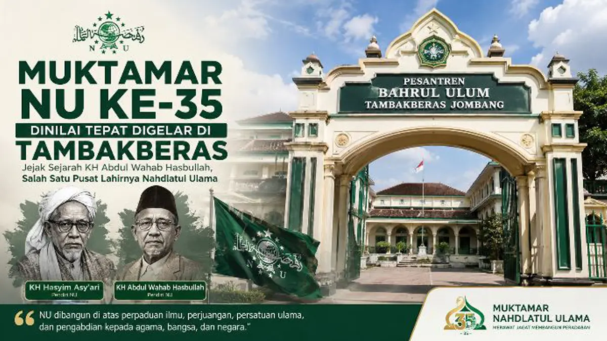 Merinding! Ratusan Ribu Nahdliyin Bakal Padati Jombang, Ini Rundown Resmi Muktamar NU ke-35 di PP Bahrul Ulum