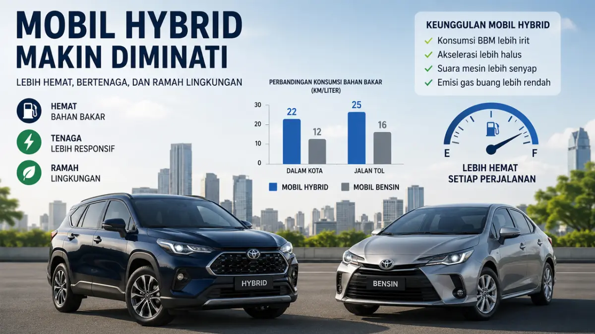 Mobil Hybrid vs Mobil Bensin