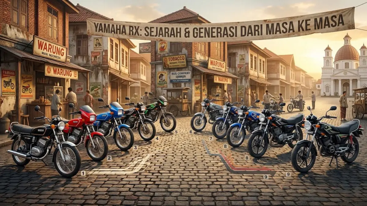 Ilustrasi: Di produksi awal tahun 1983 dan berakhir pada 2009, Yamaha RX King memiliki beberapa generasi yang sulit dilupakan pecinta otomotif Indonesia. (ai/Sulistiono)