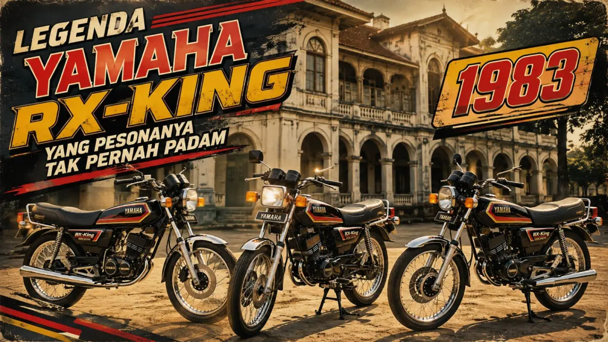 Ilustrasi; Meski usianya sudah lebih dari tiga dekade, tapi pesona Yamaha RX King Cobra keluaran tahun 1983 tak pernah padam. (ai/Sulistiono)