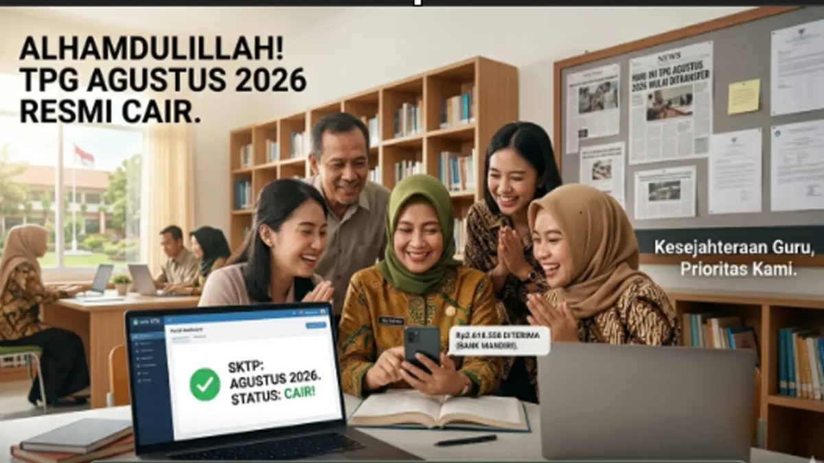 Waktu Nyaris Habis! Guru Segera Lakukan Ini Jika TPG Agustus 2026 Belum Masuk Rekening Sebelum 31 Agustus
