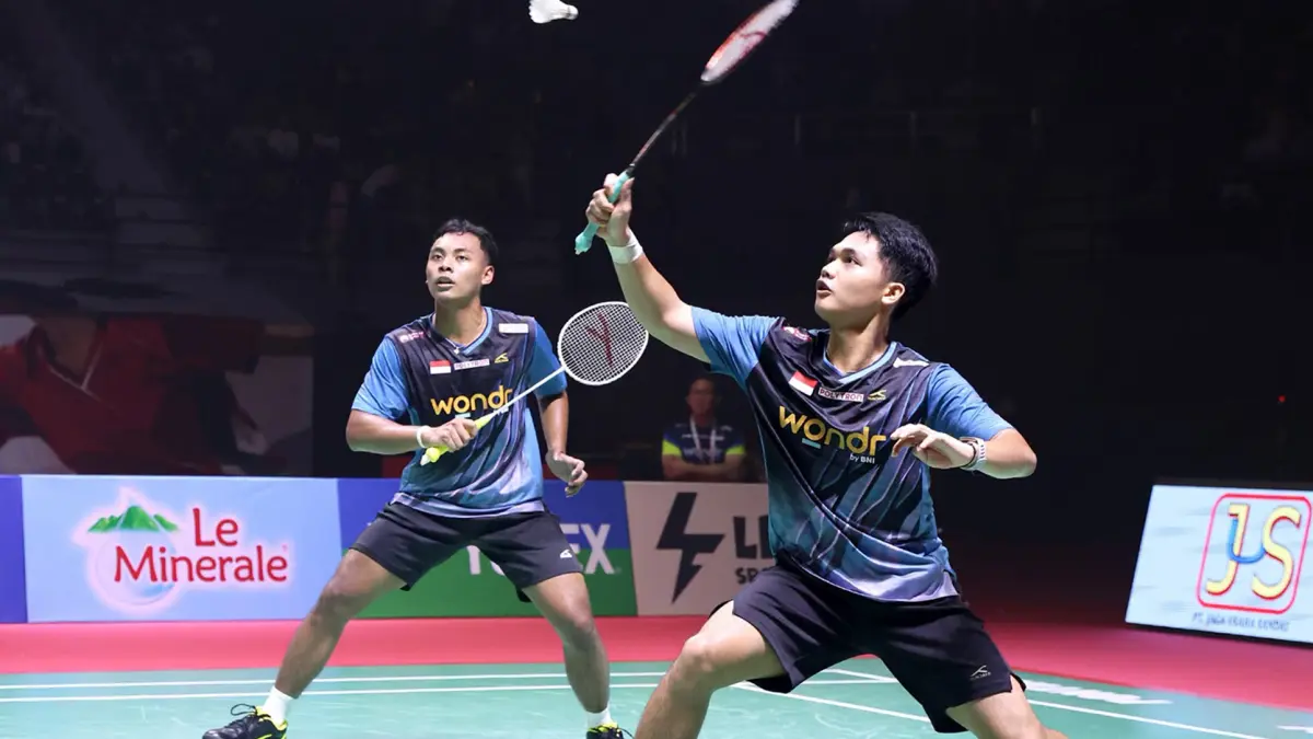 Wahyu A. Prasetyo/Pulung Ramadhan menjadi jaura Polytron International Challenge 2026 usai mengalahkan seniornya Yeremia E. Y. Y. Rambitan/Patra H. Rindorindo dengan skor 22-20, 21-15.
