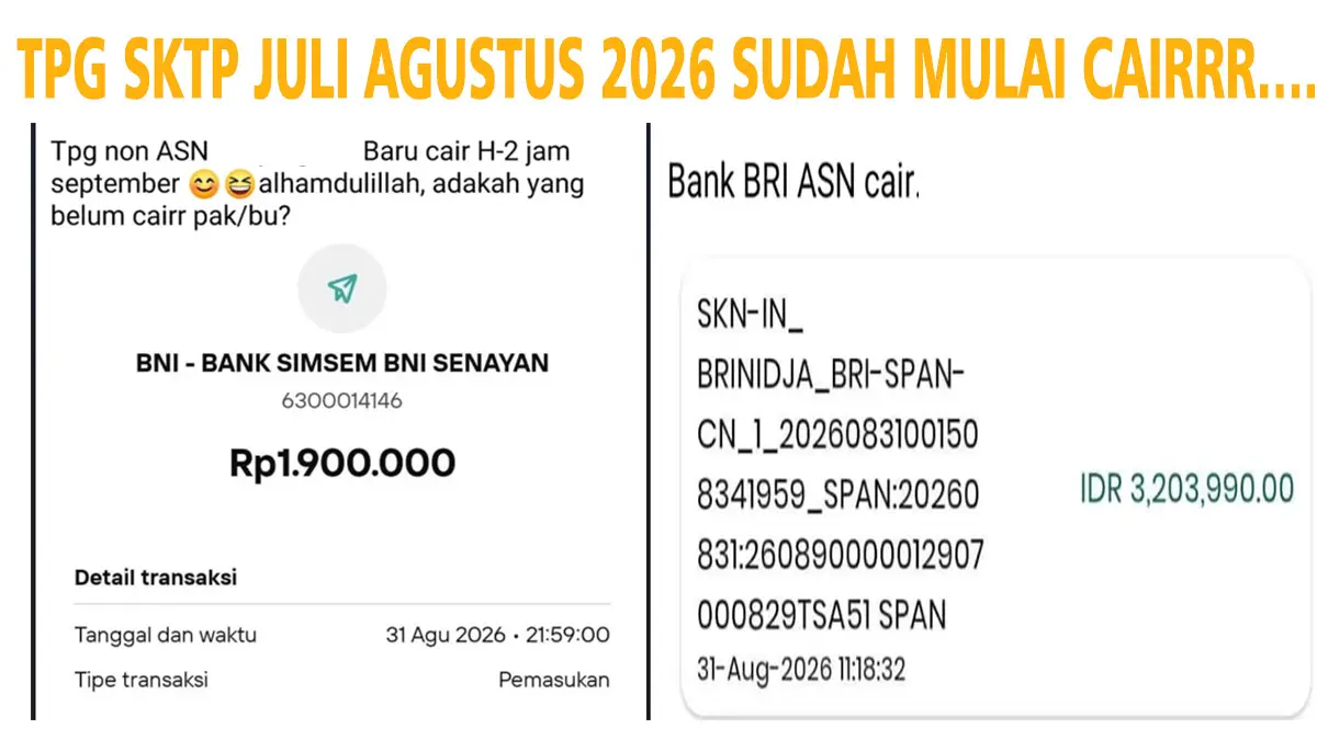 Banjir Transferan Akhir Bulan! Dana TPG Agustus 2026 Resmi Cair, Guru Golongan Ini Dapat Nominal Paling Gede?

