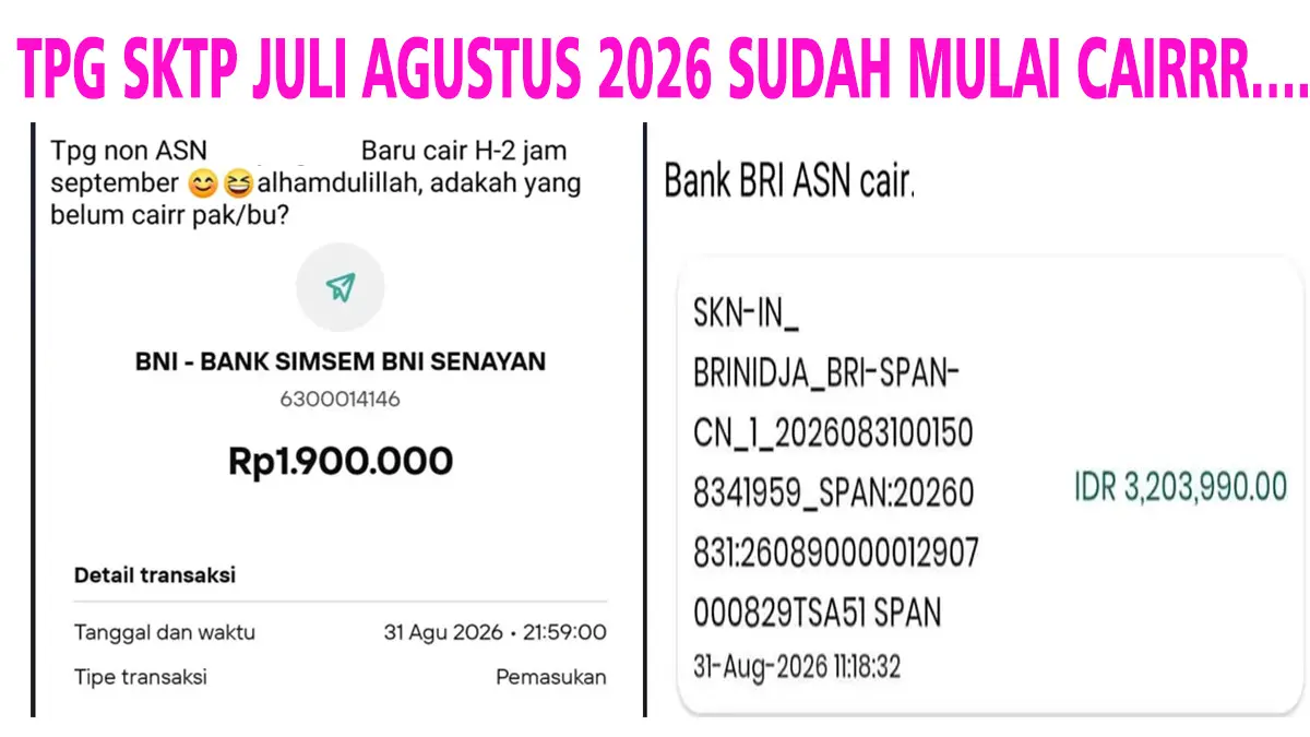 Cek Rekening Sekarang! Dana TPG Agustus 2026 Guru Cair, Lakukan 3 Hal Ini Jika Status Info GTK Belum Valid