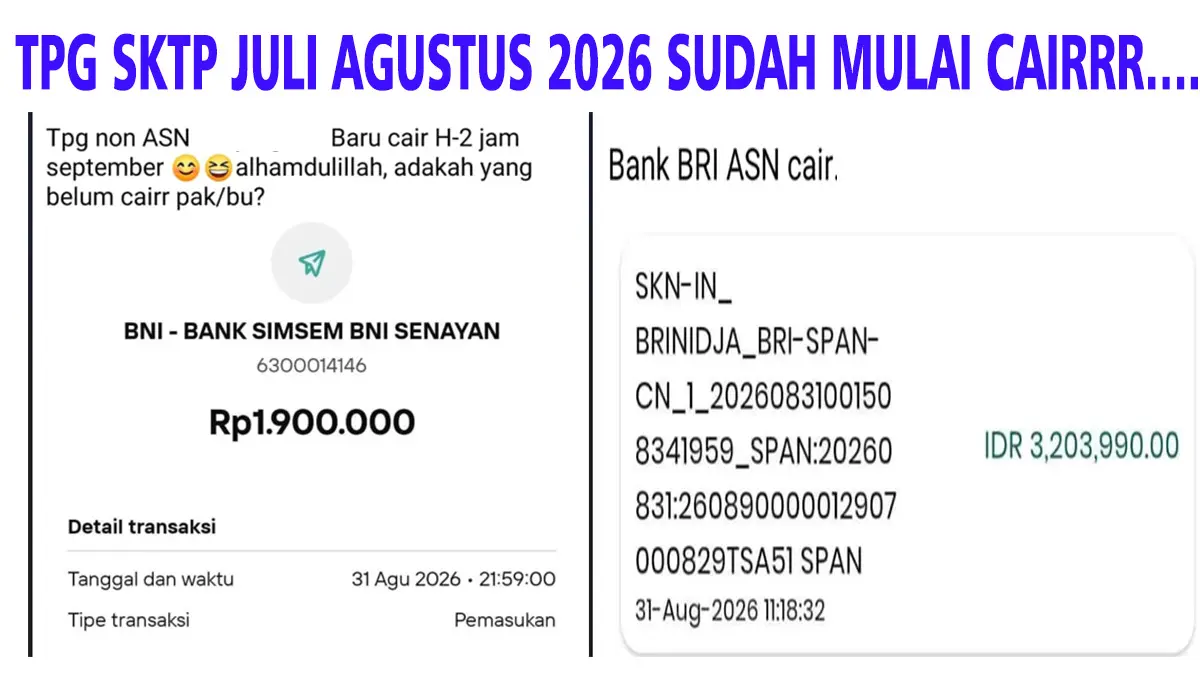 Guru Banjir Uang! Dana TPG Juli dan Agustus 2026 Resmi Cair Ditambah Gaji Bulan September Ini
