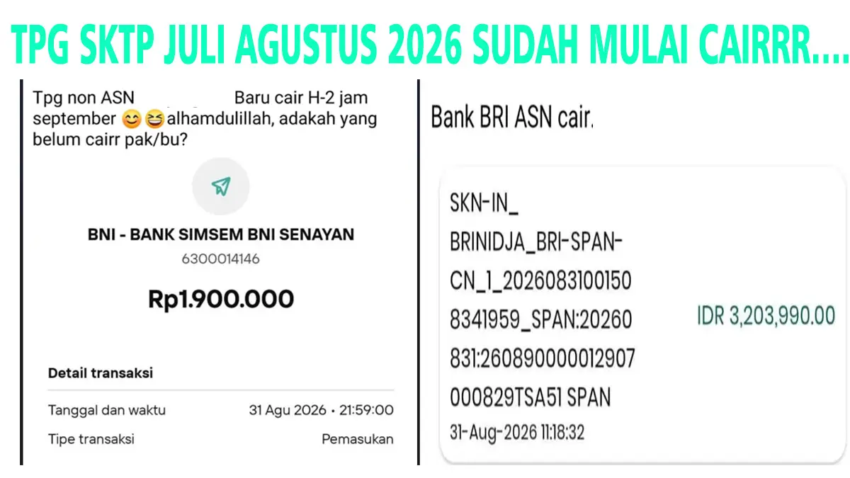Jangan Kaget! Ini Jadwal Resmi Transfer TPG Agustus 2026 Langsung dari Pusat, Guru Kategori Ini Cair Akhir?
