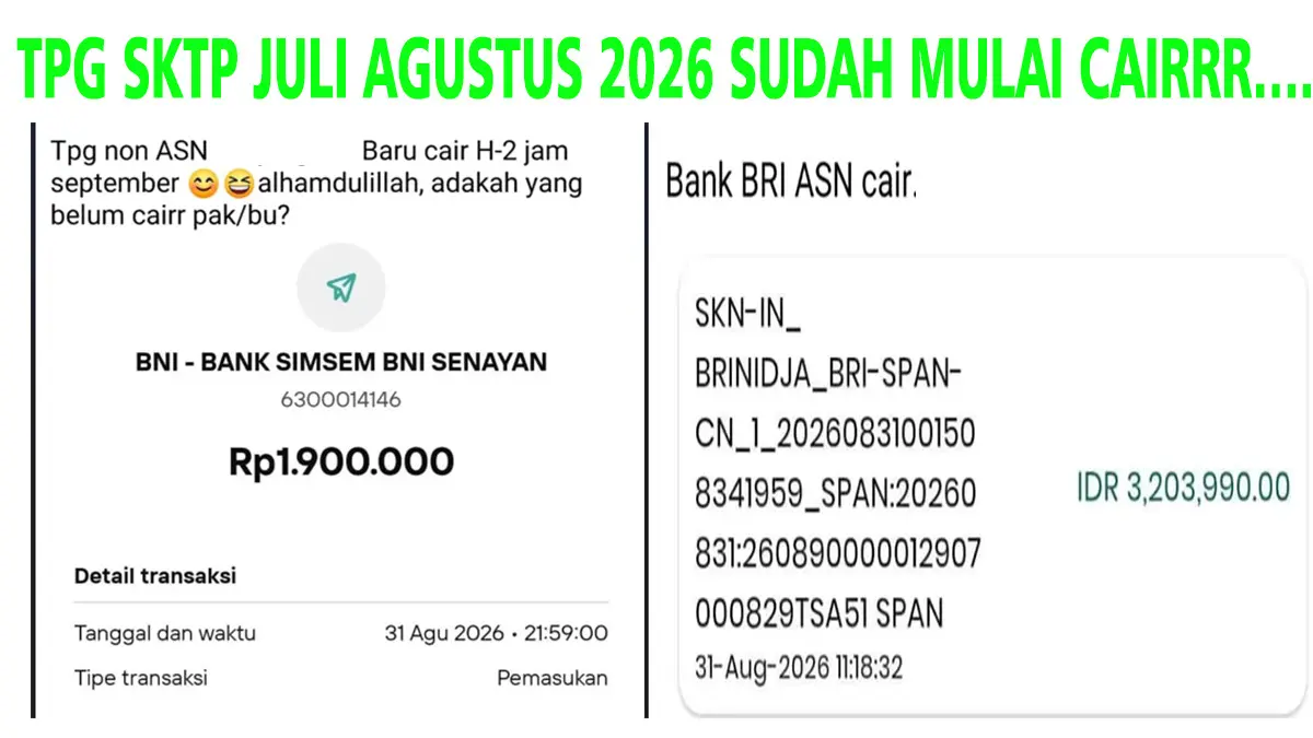 Siap-siap Cek ATM! TPG Agustus 2026 Cair Hari Ini, Guru Pemilik SKTP Warna Ini Terpaksa Gigit Jari?
