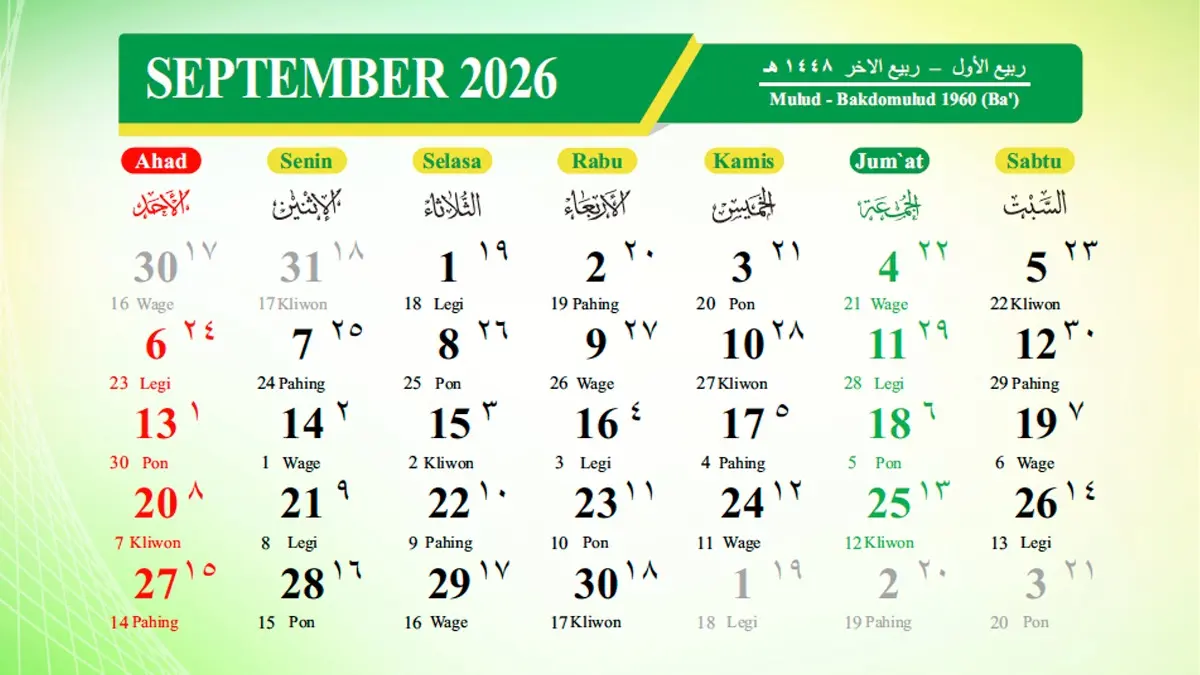 3 September Hari Palang Merah Indonesia (PMI) Apakah Jadi Hari Libur Nasional di Kalender September 2026?
