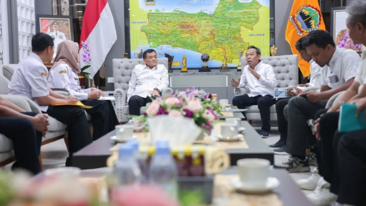 Ahmad Luthfi saat menerima audiensi pengawas dan pengurus KBJS di Semarang, Rabu (2/9/2026).