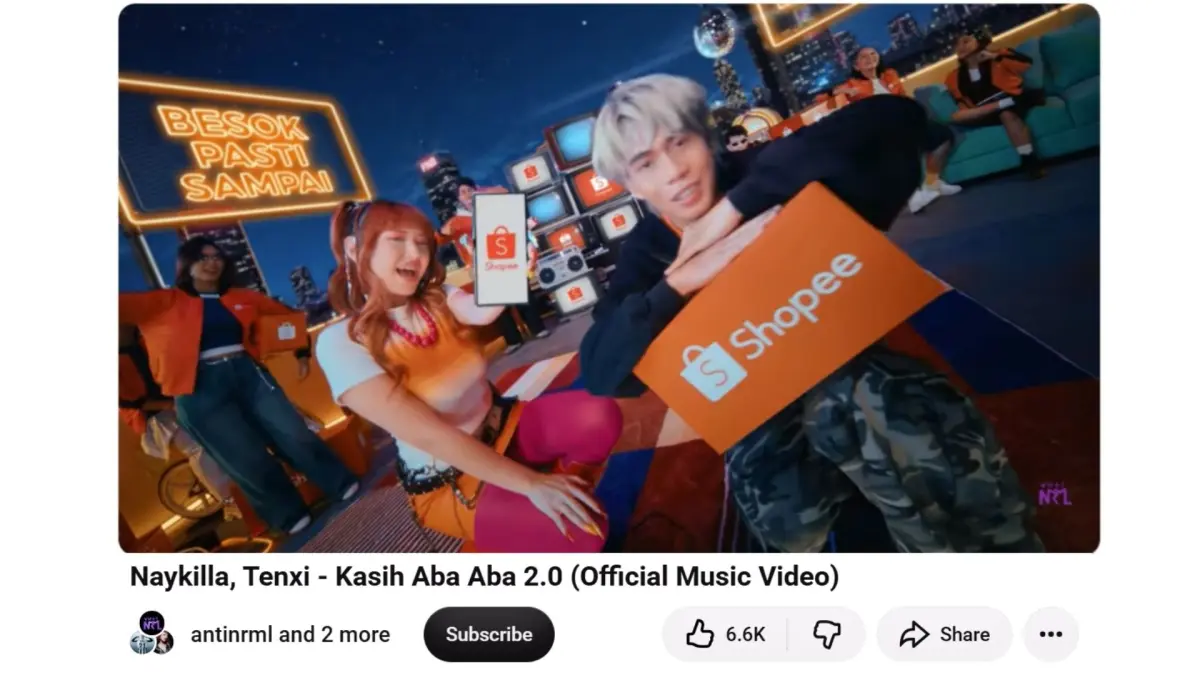 Belakangan. Nah, jingle terbaru “Kasih Aba-Aba 2.0” dari kolaborasi Shopee 9.9 Super Shopping Day bersama Naykilla dan Tenxi mulai jadi salah satunya.