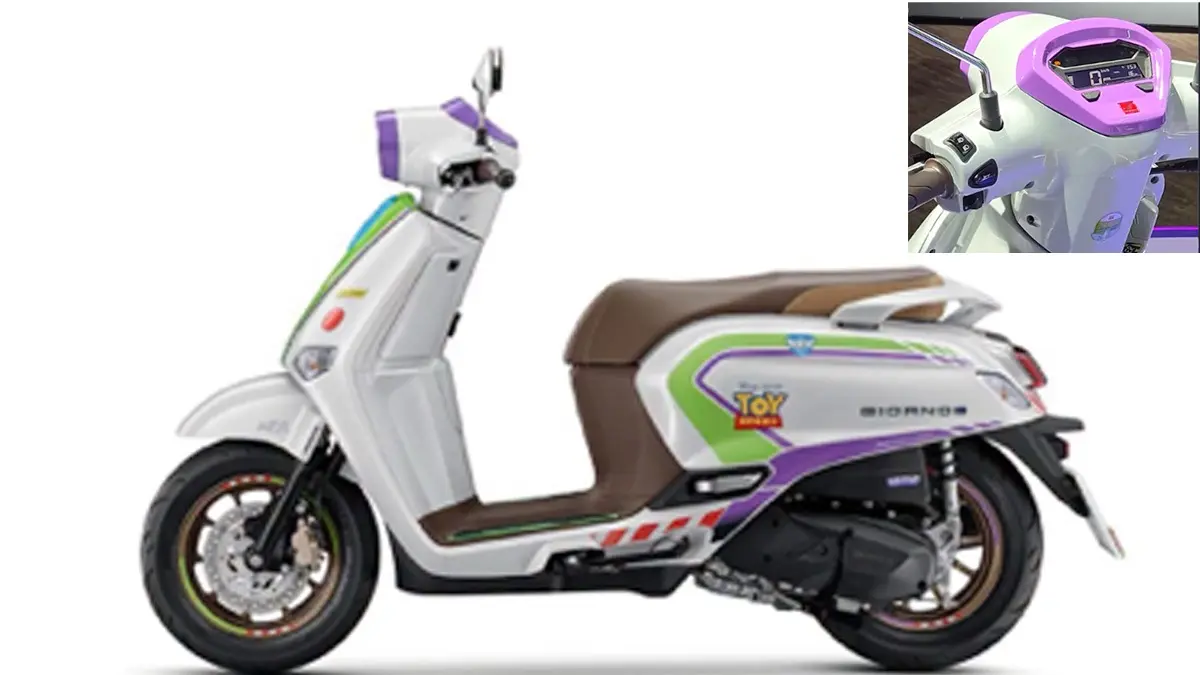 Cuma Ada 2.000 di Dunia, Honda Giorno+ Edisi Buzz Lightyear Jadi Buruan Kolektor Motor!
