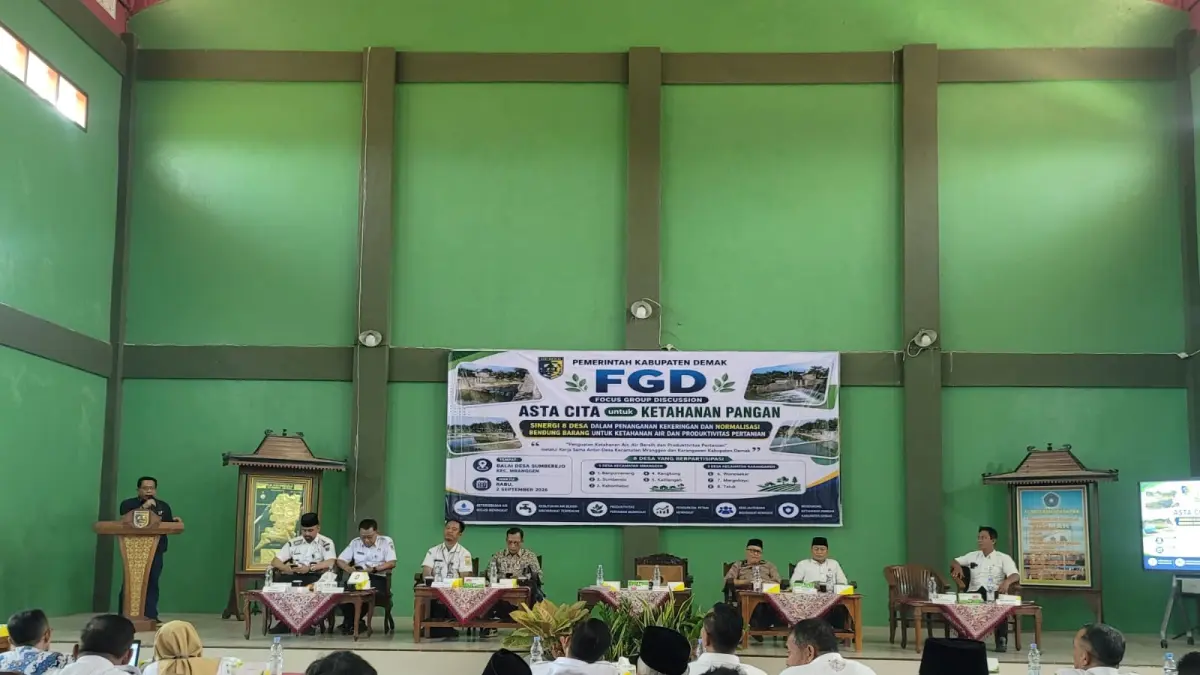 FGD “Asta Cita untuk Ketahanan Pangan: Sinergi Mengatasi Kekeringan dan Normalisasi Bendung Barang”