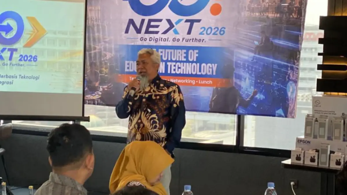 Hendi Arlinto selaku Branch Manager FiberStar Sub Regional Jateng DIY dalam forum diskusi Go! Next 2026