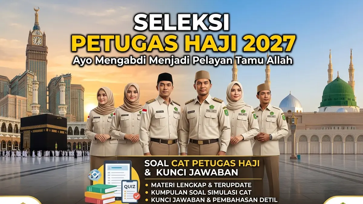 Ujian CAT Tinggal 3 Hari Lagi! Segera Pelajari Contoh 30+ Soal Petugas Haji 2027 dan Kisi-Kisi PHU Terbaru (GRAFIS FALAKH)
