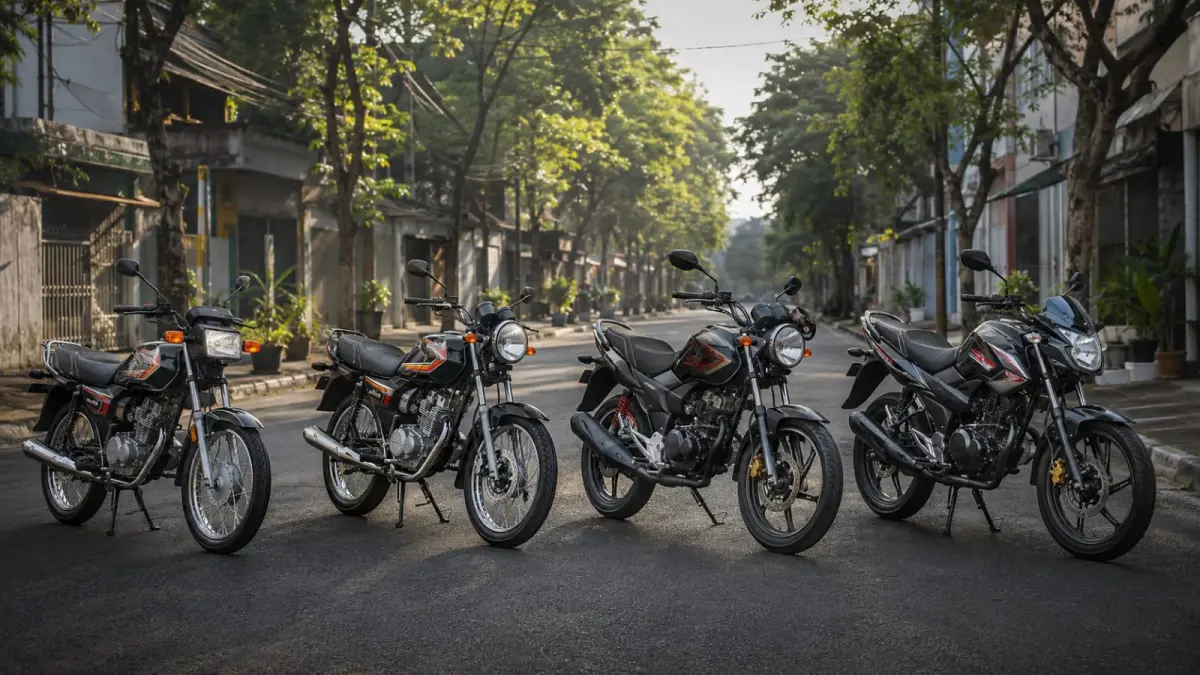 Honda MegaPro melewati perjalanan panjang di Indonesia, mulai dari MegaPro Hiu, MegaPro Primus, New MegaPro Monoshock hingga generasi terakhir MegaPro FI. (ai/Sulistiono)
