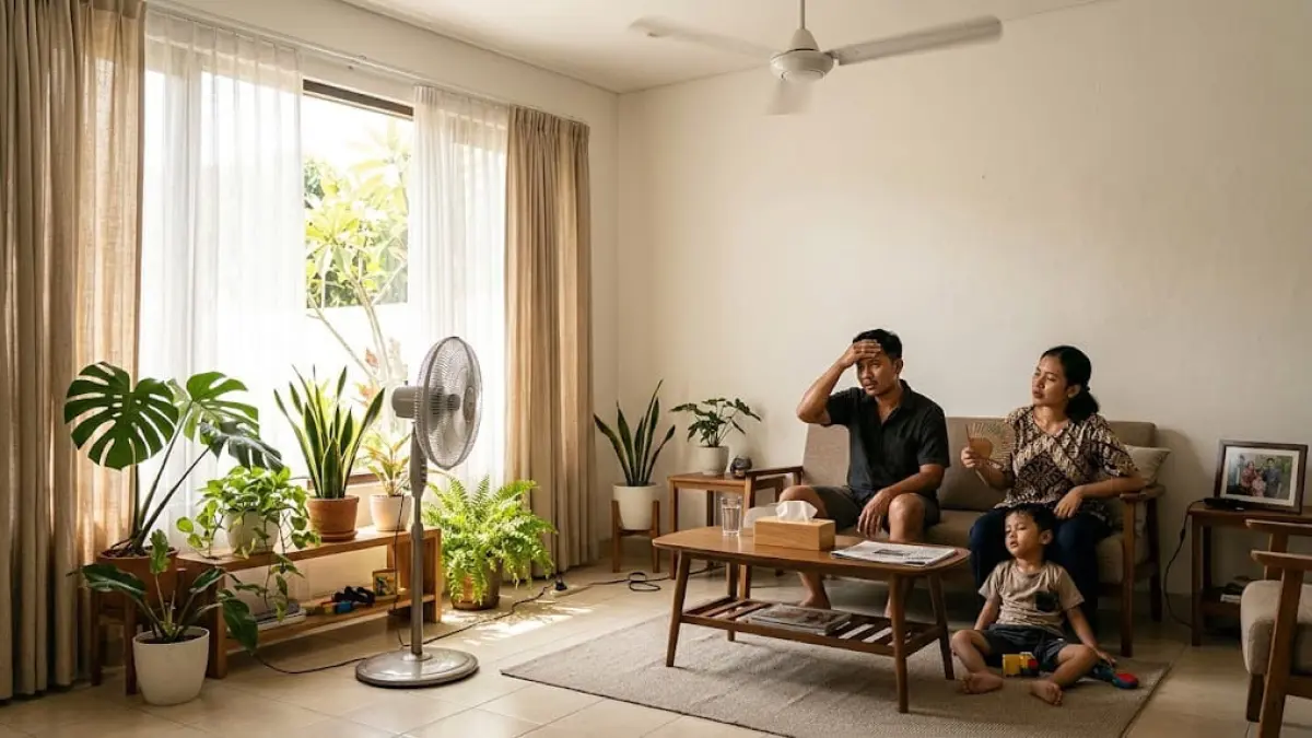 Ilustrasi: Ada banyak faktor yang membuat rumah kita terasa gerah, meski sudah terpasang AC. Jangan buru-buru beli AC baru, sebelum anda melakukan beberapa hal yang membuat rumah anda kembali sejuk. (ai/Sulistiono)
