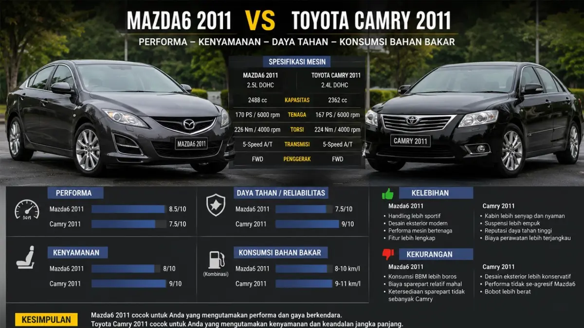 Mazda6 vs Camry
