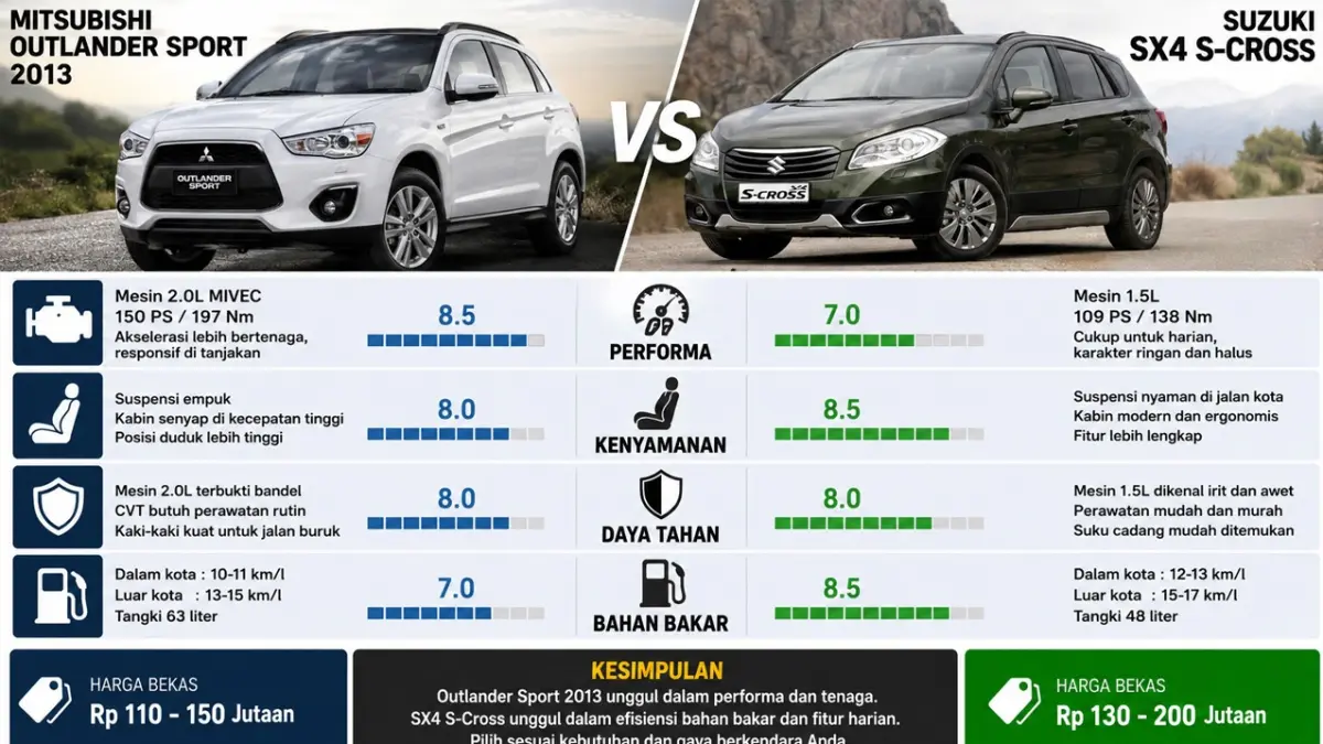 Outlander Sport 2013 vs S-Cross
