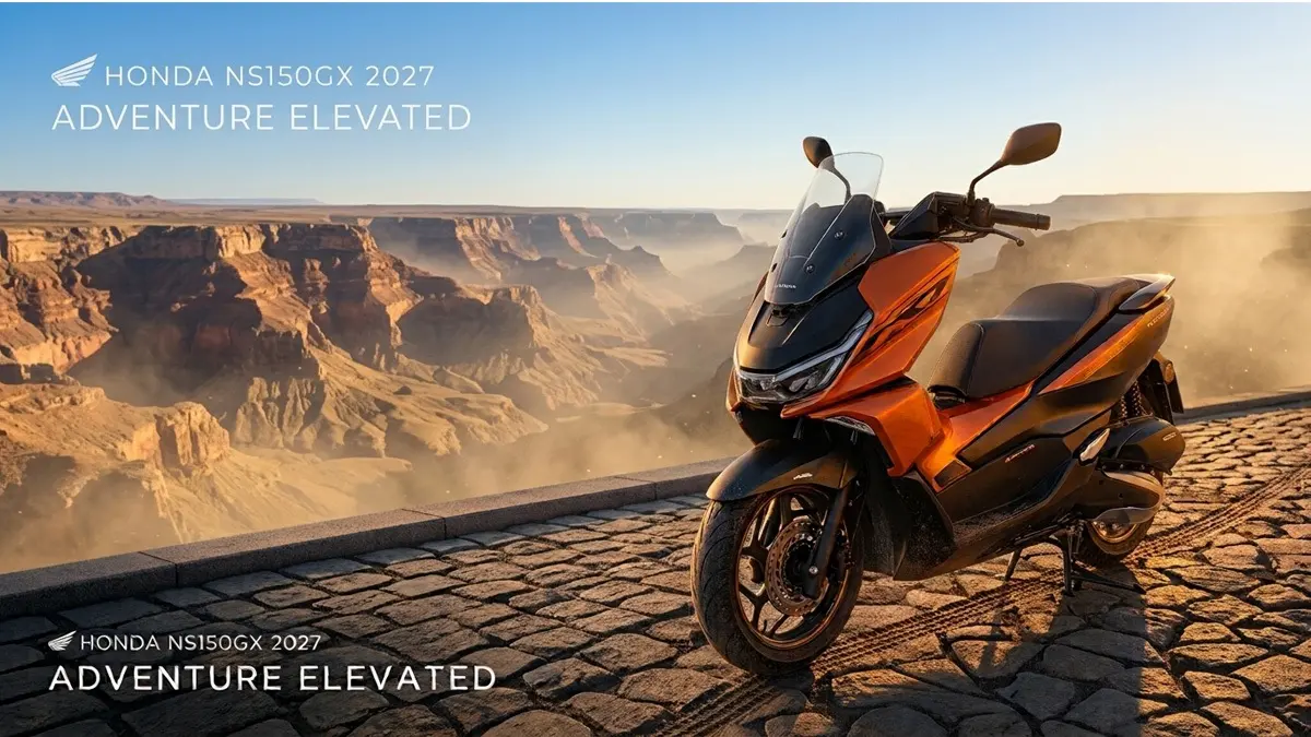 Honda NS150GX 2027 Motor Skutik Crossover 150cc dengan Layar TFT 7 Inci & Navigasi Maps, NMAX Tech MAX Lewat?