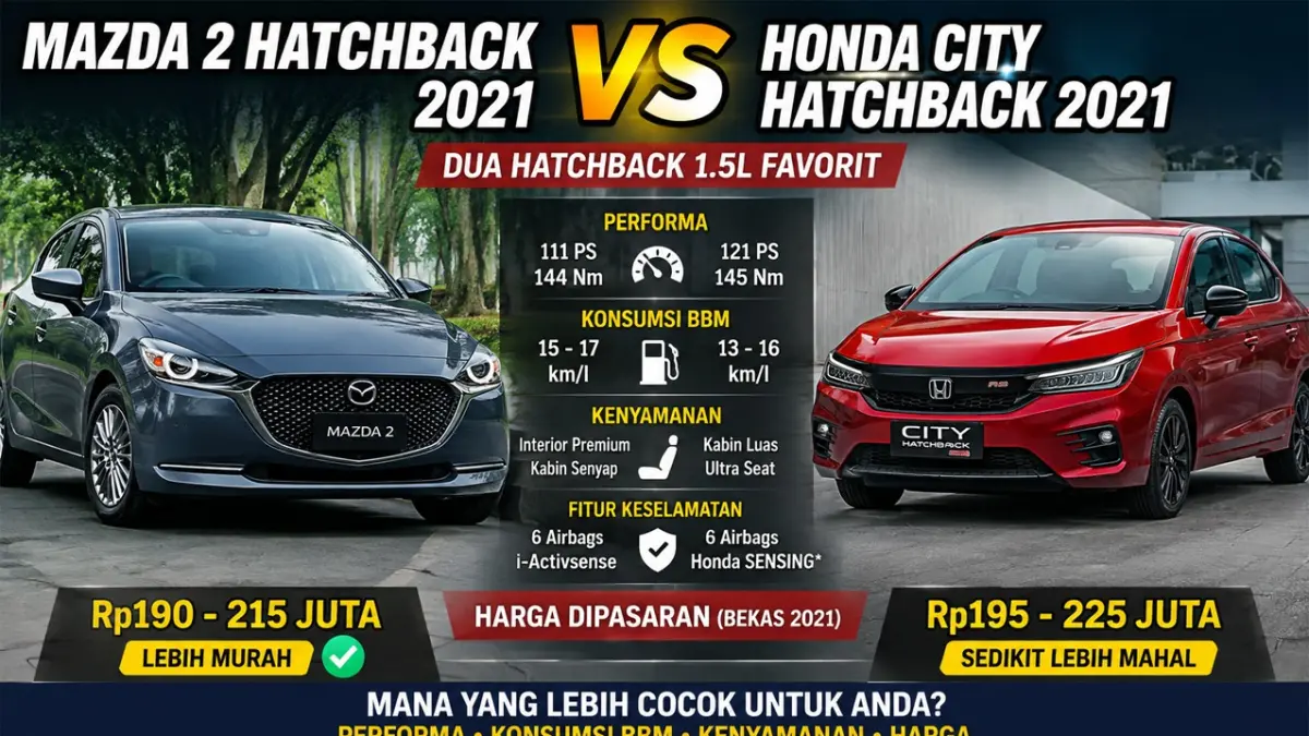 Mazda 2 vs Honda City Hatchback