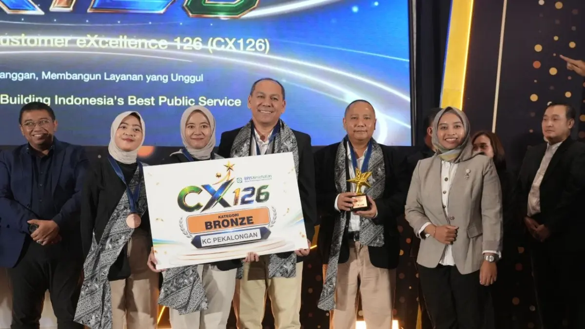 LAYANAN KESEHATAN: BPJS Kesehatan Cabang Pekalongan saat masuk dalam 10 finalis Customer eXcellence 126 (CX126). (DOK. HUMAS BPJS KESEHATAN PEKALONGAN)