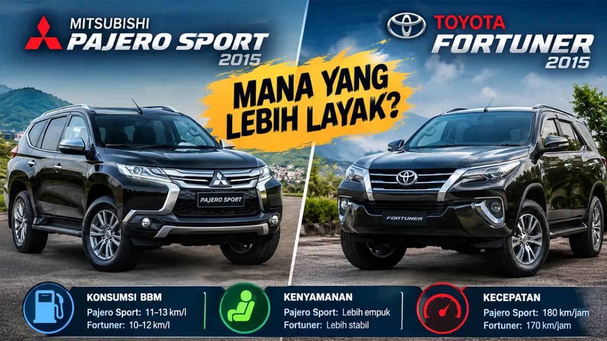 Pajero Sport 2015 vs Fortuner 2015
