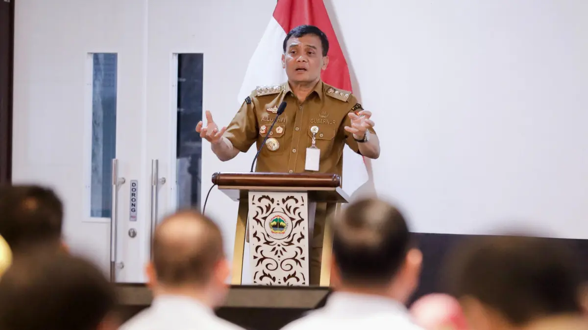Ahmad Luthfi menerima peserta SSDN di Gedung Merah Putih Lantai 10, Kompleks Kantor Gubernur Jawa Tengah, Selasa (8/9/2026).