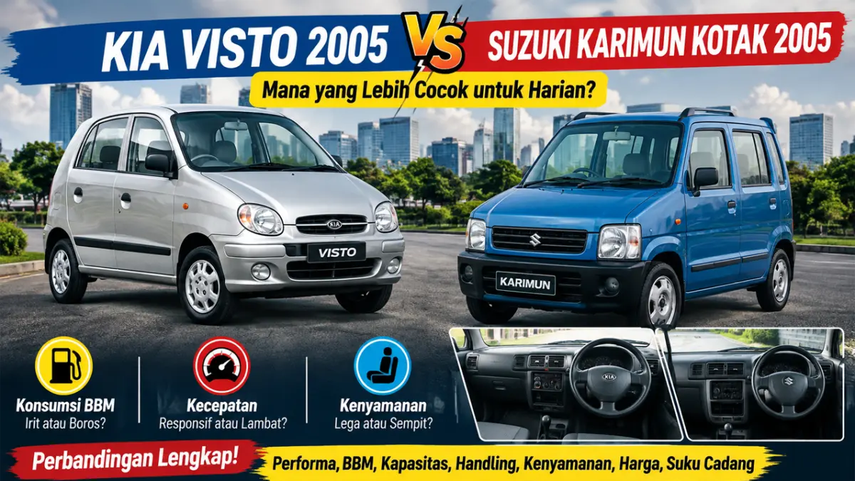 Kia Visto 2005 vs Karimun 2005