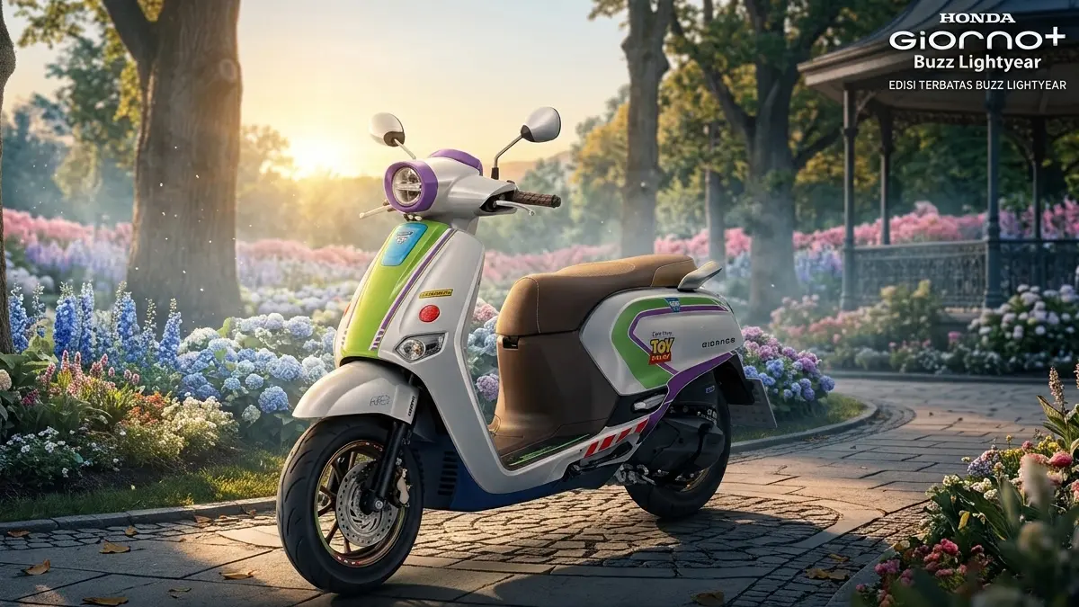 Siap-Siap Rebutan! Honda Rilis Giorno+ Spesial Buzz Lightyear, Jumlah Motornya Super Terbatas
