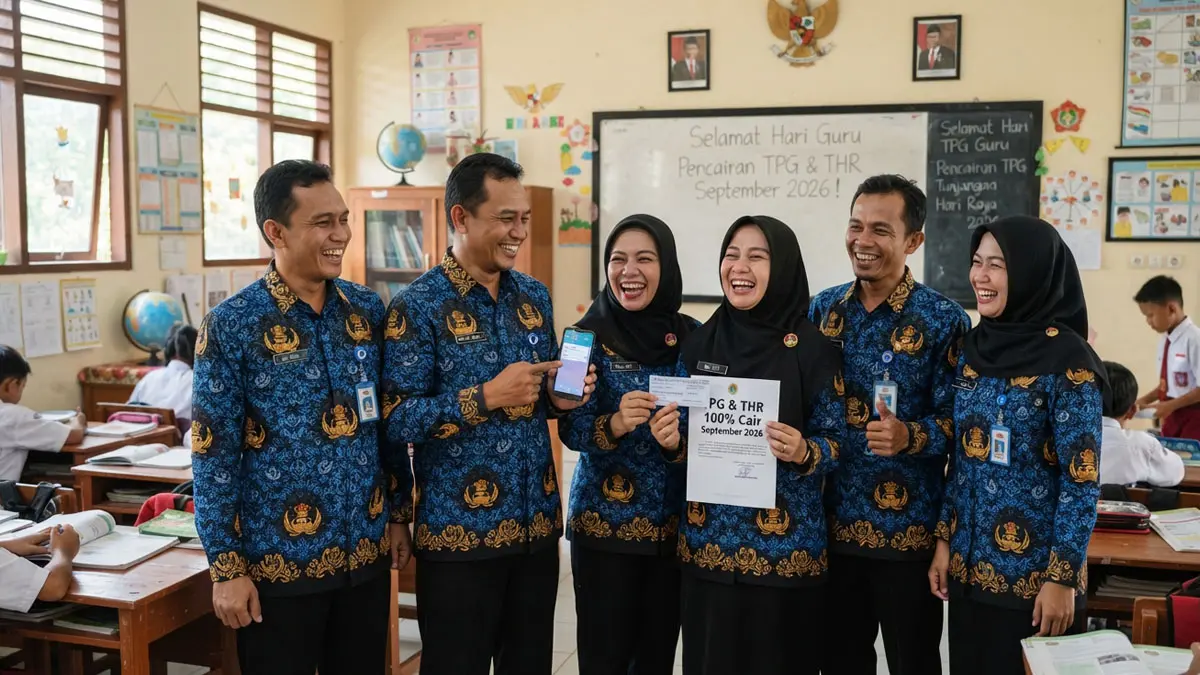 Bukan PHP Lagi! Tunggakan THR TPG 100 Persen Guru Akhirnya Dibayar Pemda Bulan September, Ini Jadwal Resminya
