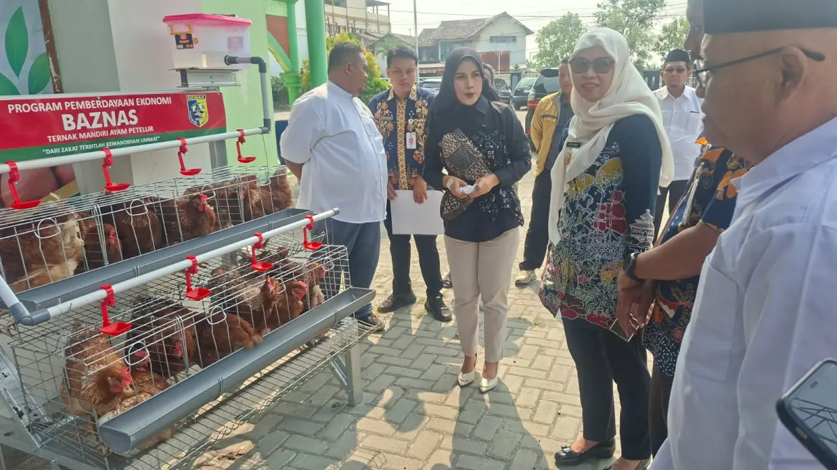 Bupati Demak dr Eistianah menyerahkan bantuan dari Baznas senilai Rp 445 juta untuk penerima manfaat. (Wahibpribadi)