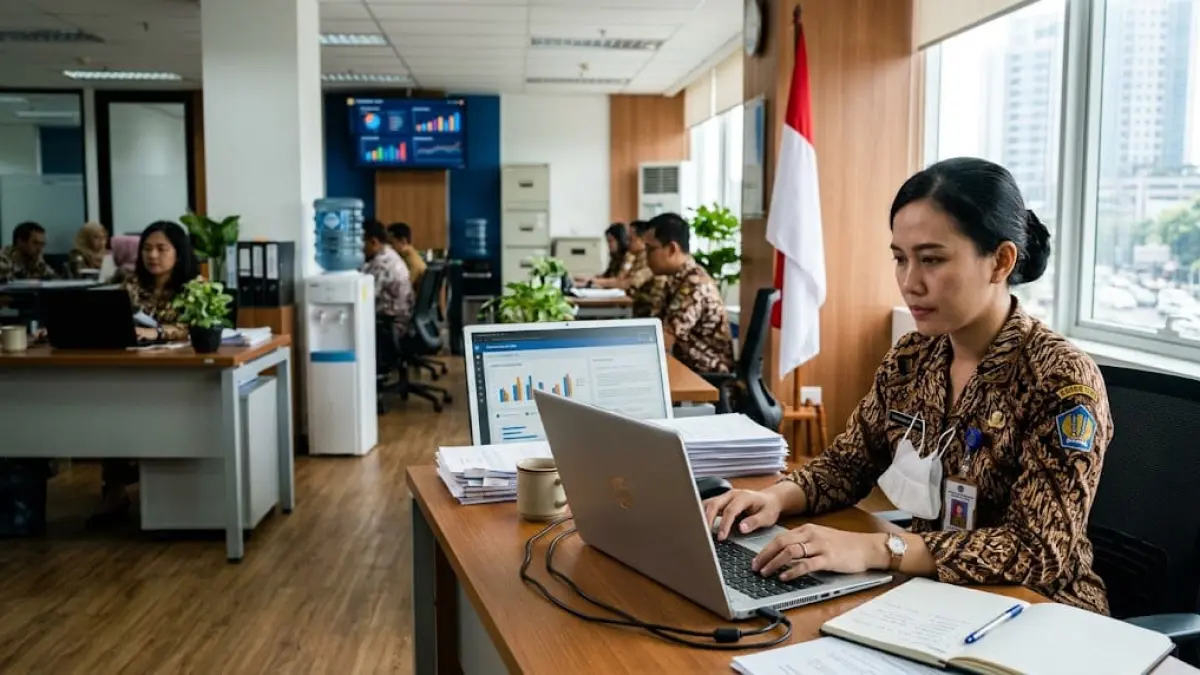 Ilustrasi PNS. Rencana single salary ASN berpotensi mengubah struktur penghasilan aparatur, tetapi tidak otomatis membuat seluruh PNS menerima kenaikan gaji. (ai/Sulistiono)