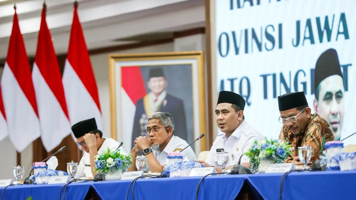 Rapat Checking Terakhir Kesiapan Provinsi Jawa Tengah sebagai Tuan Rumah MTQ Nasional XXXI Tahun 2026 di Gedung Gradhika Bhakti Praja, Semarang, Rabu, 9 September 2026.&nbsp;