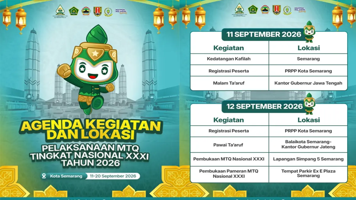 wisata Semarang saat MTQ Nasional 2026