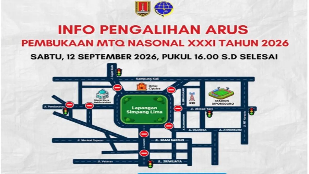 Info Valid! Ini Jalur Tikus Rahasia Menembus Penutupan Jalan Simpang Lima Semarang 12 September 2026