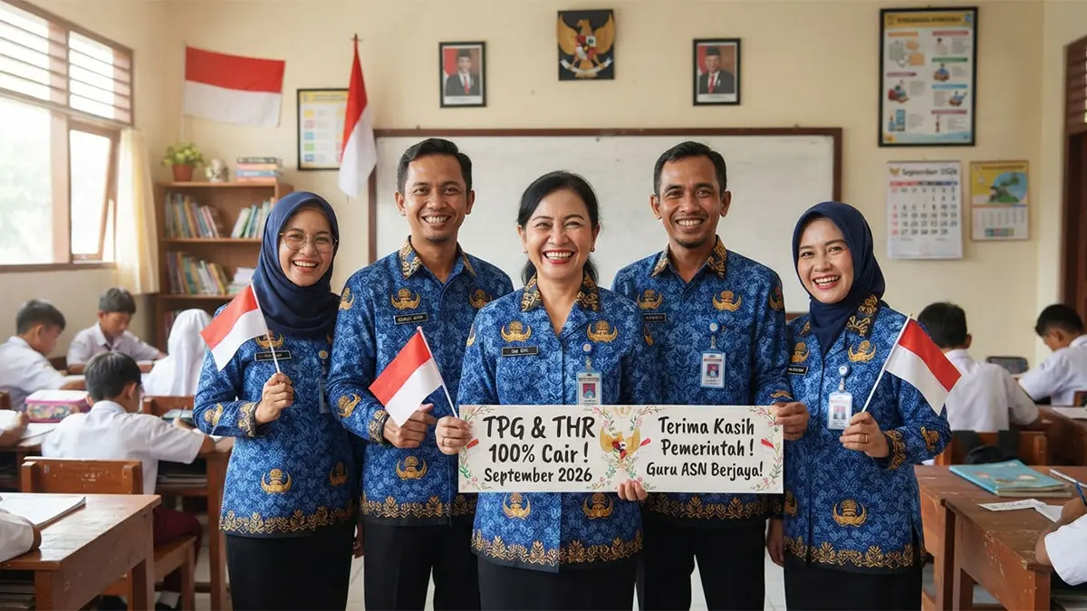 TPG dan THR 100 Persen Guru Cair September, Ini 7 Syarat yang Harus Dipenuhi Guru Sertifikasi
