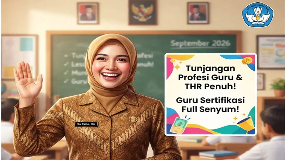 Tunggakan TPG dan THR 100 Persen Guru Dijadwalkan Cair September 2026, Ini Tahapan dan Syaratnya
