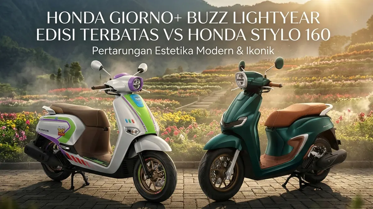 Bikin Stylo 160 Kelihatan Pasaran! Ini Tampang Motor Honda Giorno+ Edisi Komandan Bikin Semua Mata Melirik
