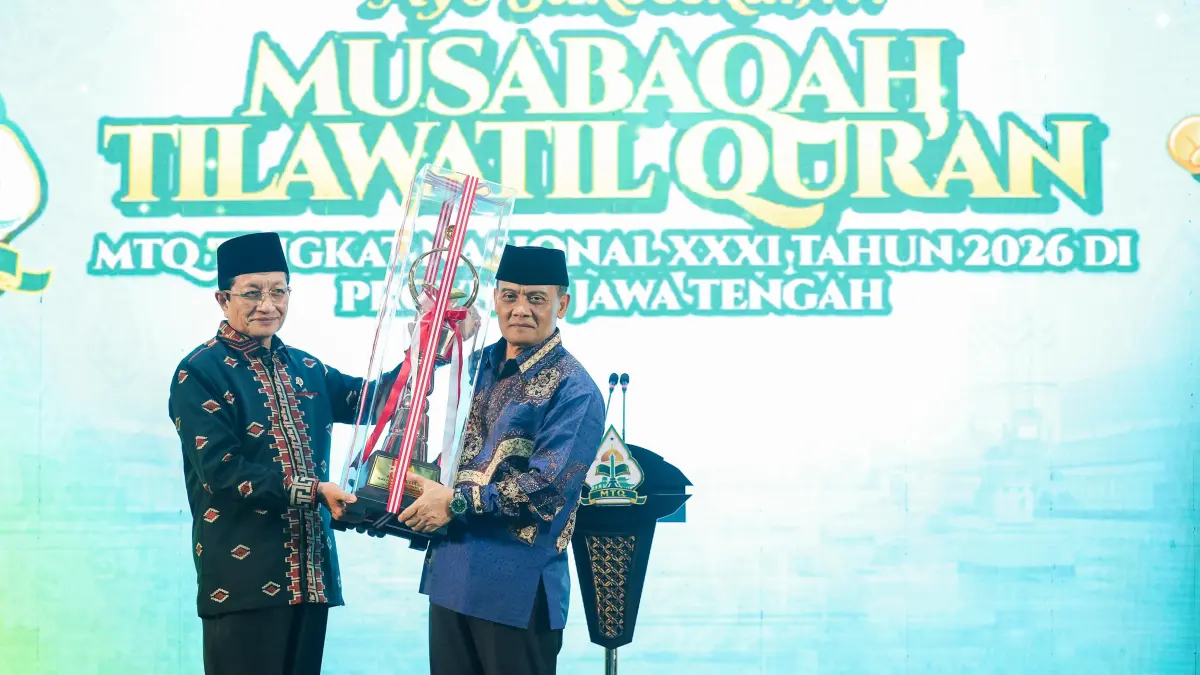 Malam Ta’aruf MTQ Nasional XXXI di Kota Semarang, Jumat malam (11/9/2026).