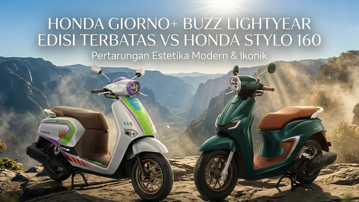 Spesifikasi Motor dan Harga Honda Giorno+ Buzz Lightyear Limited Edition, Skutik Retro Bernuansa Antariksa