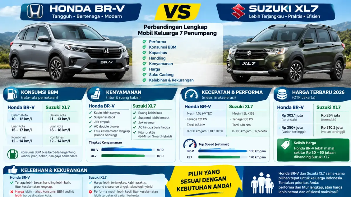 Honda BR-V vs XL7