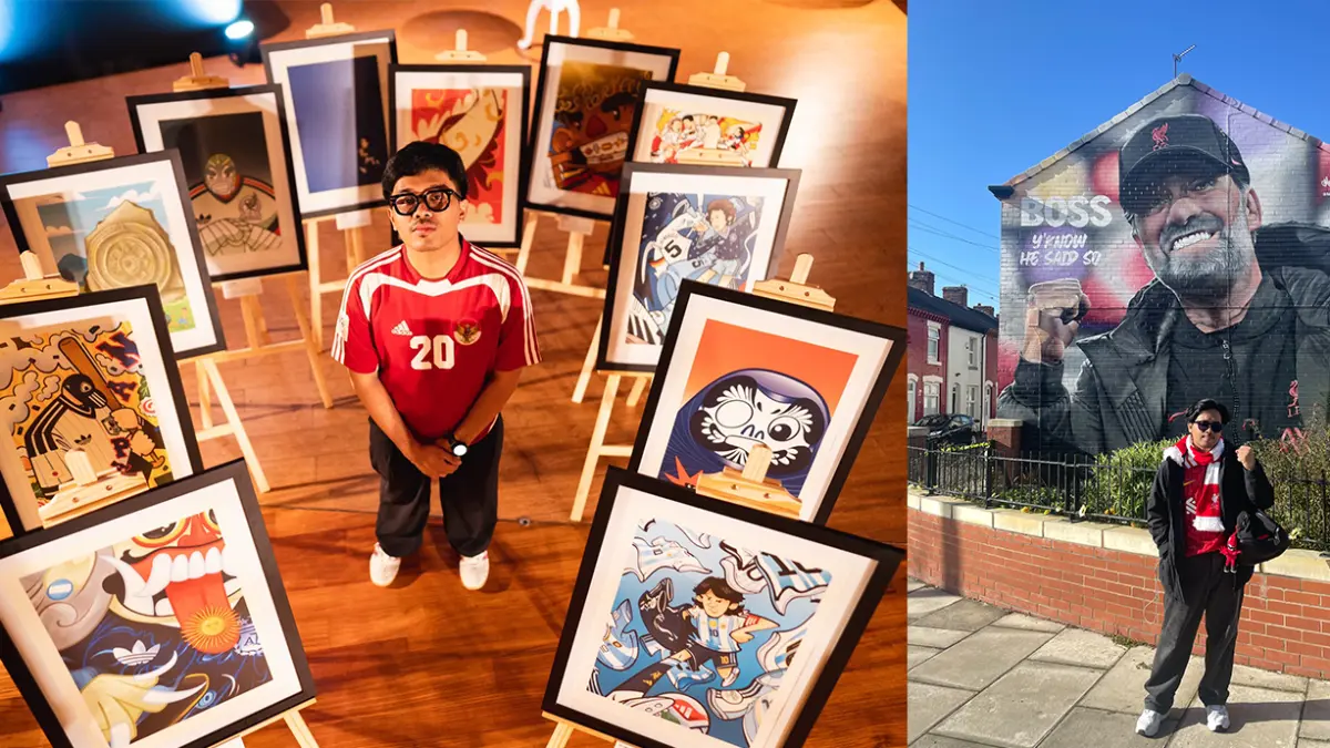 Sosok Azka Alfi, pemuda asal Temanggung yang menjadi ilustrator sepak bola Eropa