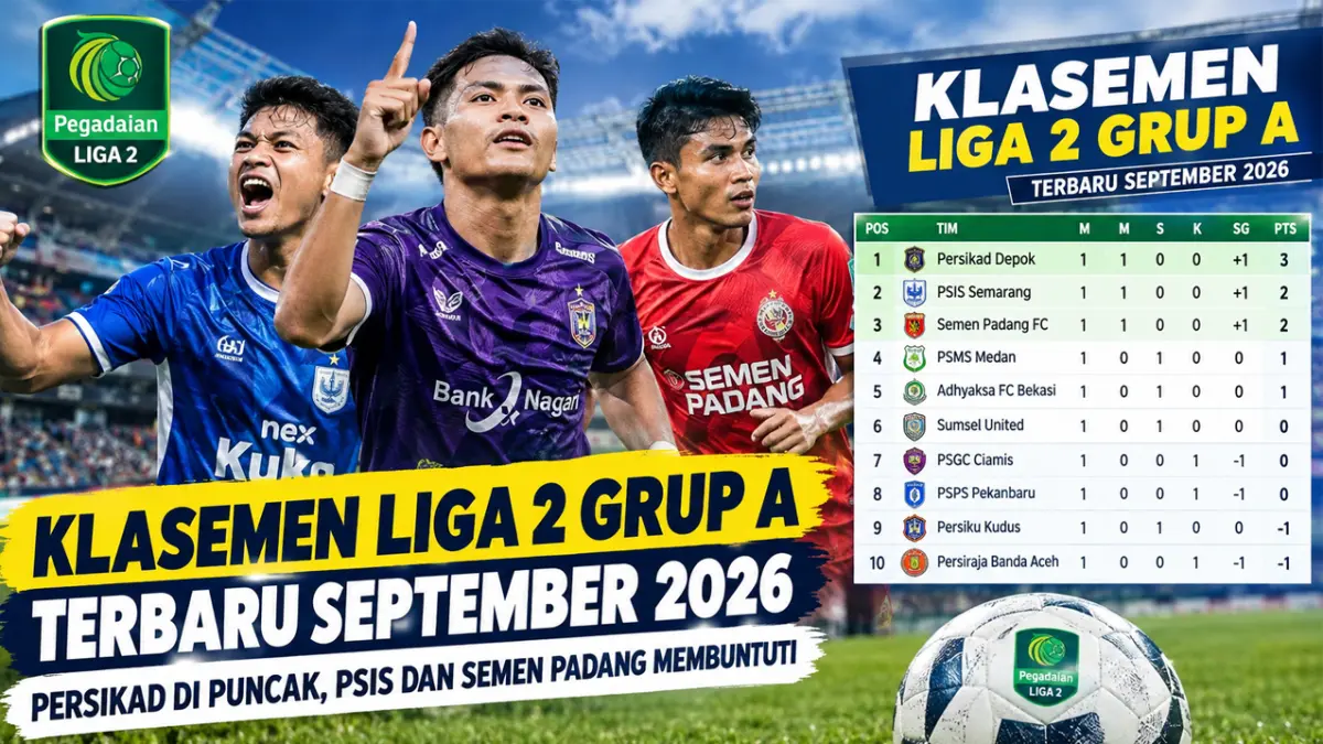 klasemen Grup A Liga 2