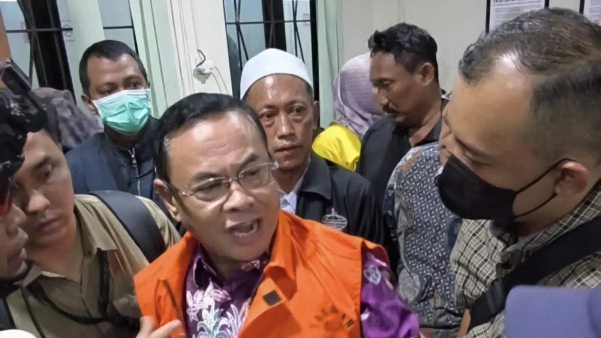 Bupati Pati nonaktif Sudewo menjalani sidang tuntutan di Pengadilan Tipikor Semarang, Senin (21/9/2026). (IDA FADILAH/JAWA POS RADAR SEMARANG)