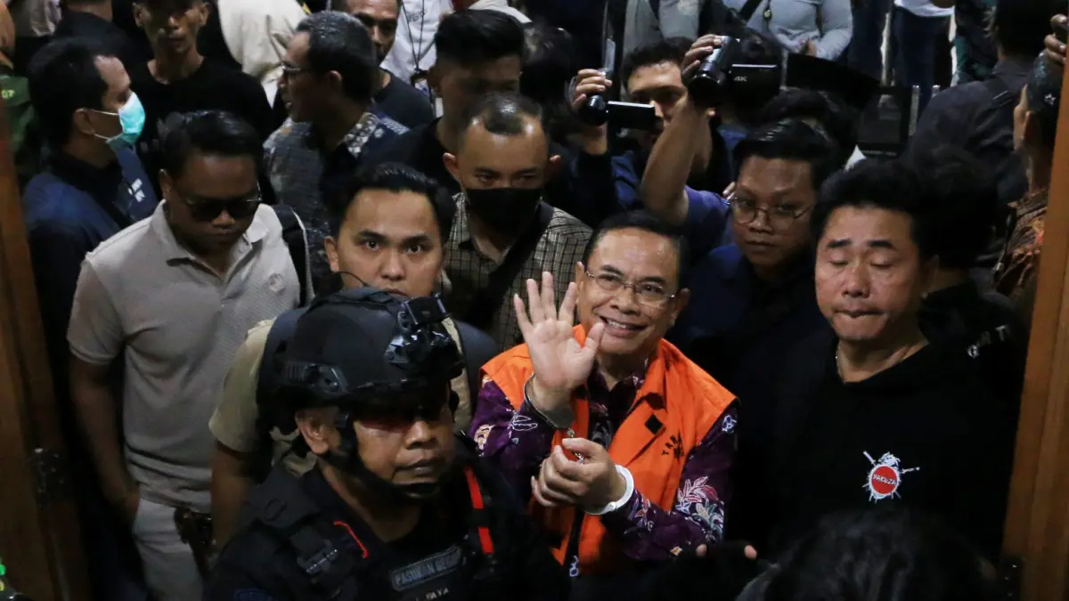 Bupati Pati nonaktif Sudewo menjalani sidang tuntutan di Pengadilan Tipikor Semarang, Senin (21/9/2026) (NUR CHAMIM/JAWA POS RADAR SEMARANG)