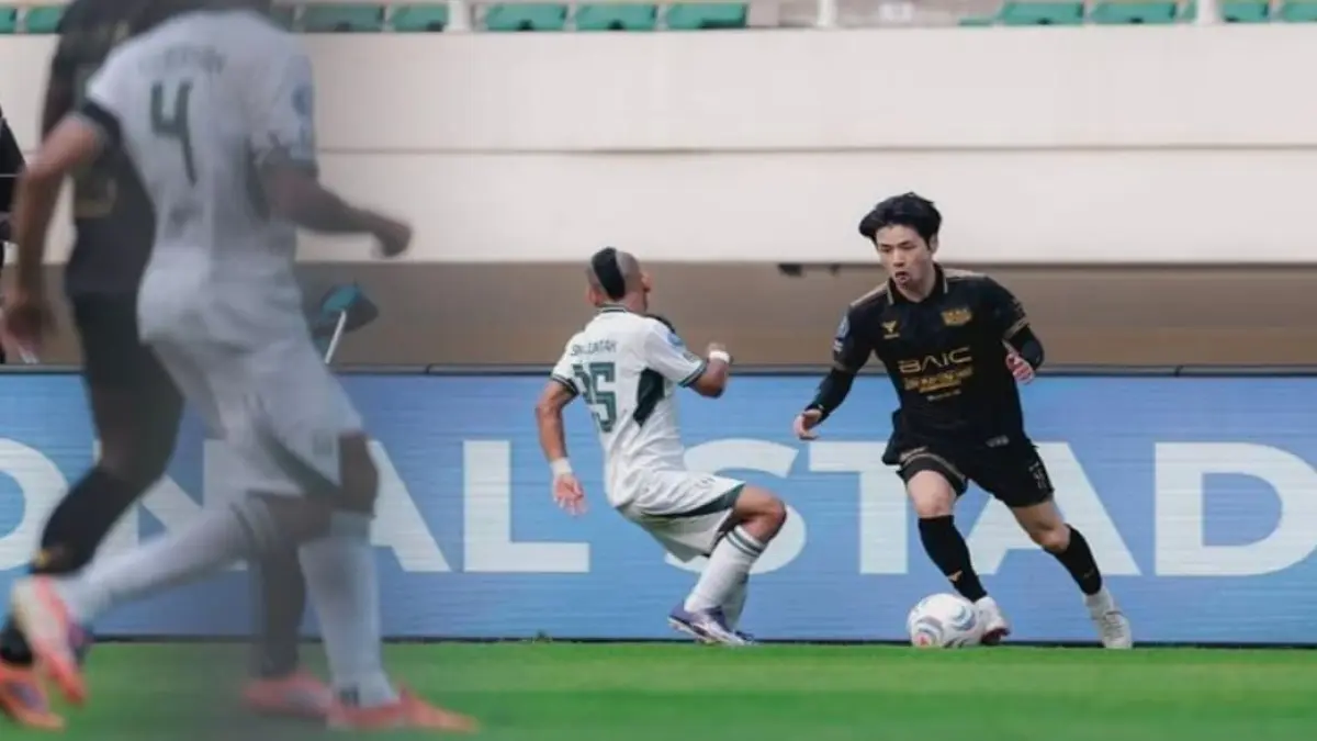 Mantan pemain PSIS Semarang,Taesei Marukawa menyumbangkan satu gol saat Dewa United membungkam tamunya PSS Sleman, 2-1. (IG Dewa United)