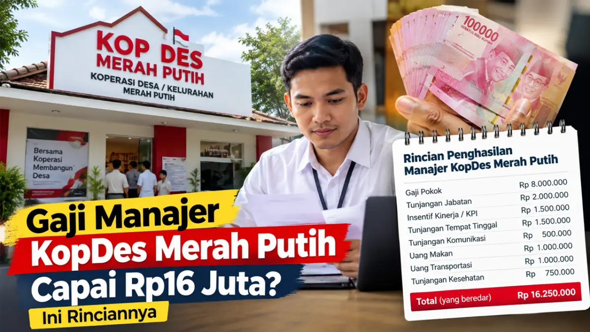 Gaji Manajer KopDes Merah Putih